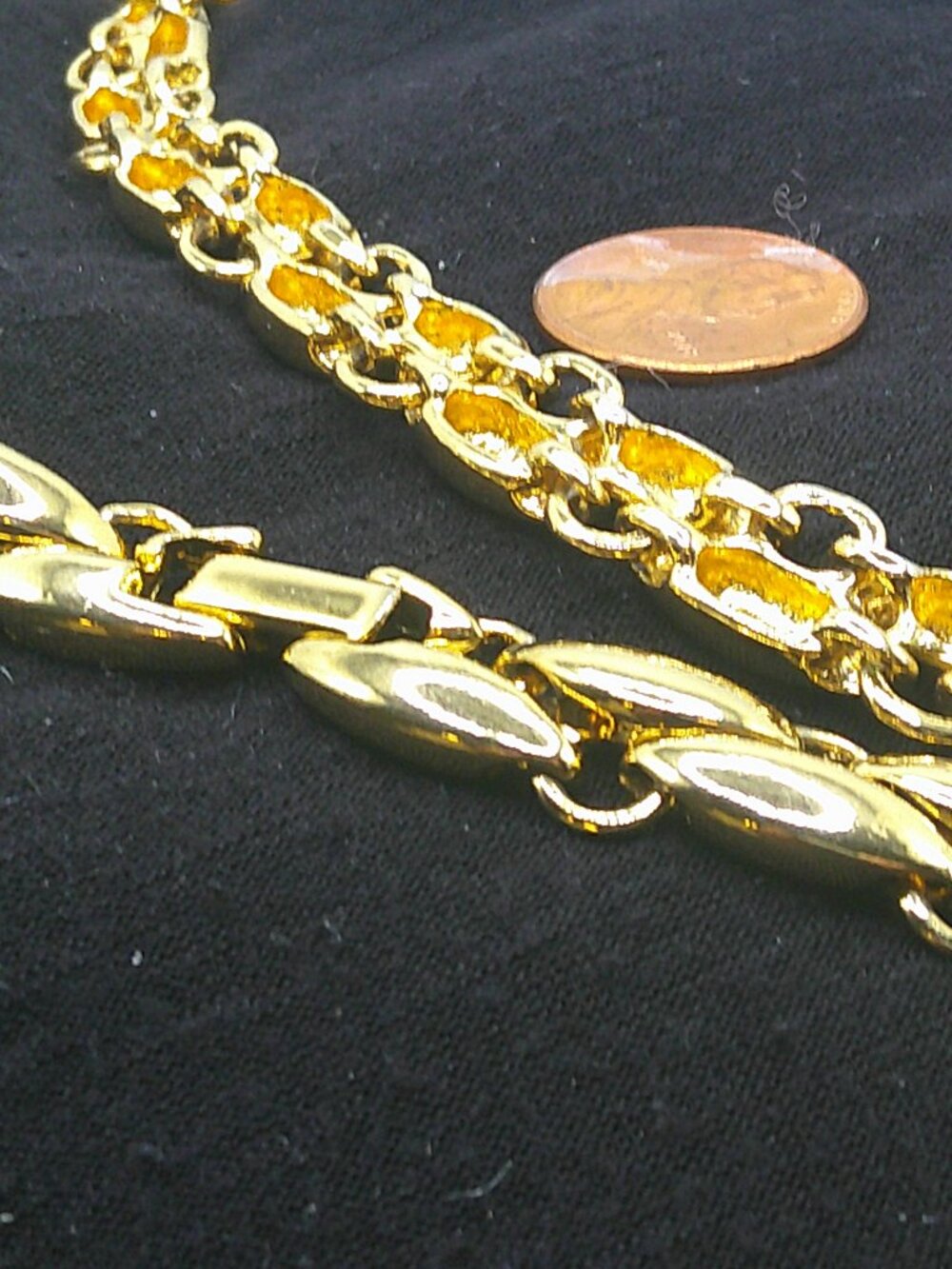 Vintage Goldtone Link Collar Necklace